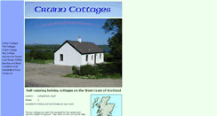 Desktop Screenshot of cruinn-cottages.co.uk