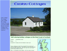 Tablet Screenshot of cruinn-cottages.co.uk